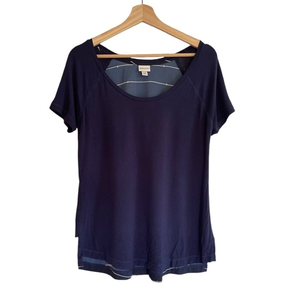 Merona Tops - Merona Navy Blue Nautical Knots Blouse Top Shirt Size Small